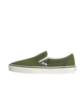 The Vans Mens Classic Slip-on Shoes in Green Balsam