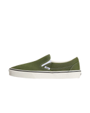 The Vans Mens Classic Slip-on Shoes in Green Balsam
