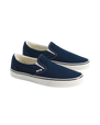 The Vans Mens Classic Slip-On Shoes in Dress Blues