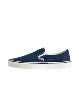 The Vans Mens Classic Slip-On Shoes in Dress Blues