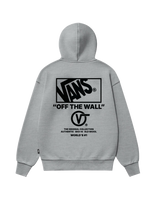The Vans Mens Stacked Hi Hoodie in Cement Heather