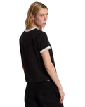 Places I Wish To Go Ringer T-Shirt in Black