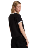 Places I Wish To Go Ringer T-Shirt in Black