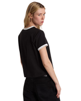Places I Wish To Go Ringer T-Shirt in Black