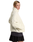 Queens High Pile Jacket in Marshmallow