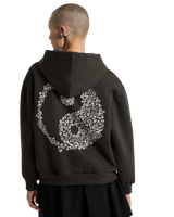 Yin & Yang Hoodie in Faded Black