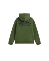 The Vans Boys Boys Double Standard Hoodie in Green Balsam