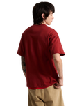 The Vans Mens Left Chest II T-Shirt in Poppy Ember