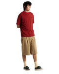 The Vans Mens Left Chest II T-Shirt in Poppy Ember
