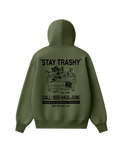 The Vans Mens Trashy Hoodie in Green Balsam