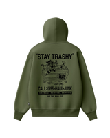 The Vans Mens Trashy Hoodie in Green Balsam