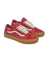Old Skool Shoes in Red & Gum