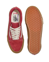 Old Skool Shoes in Red & Gum