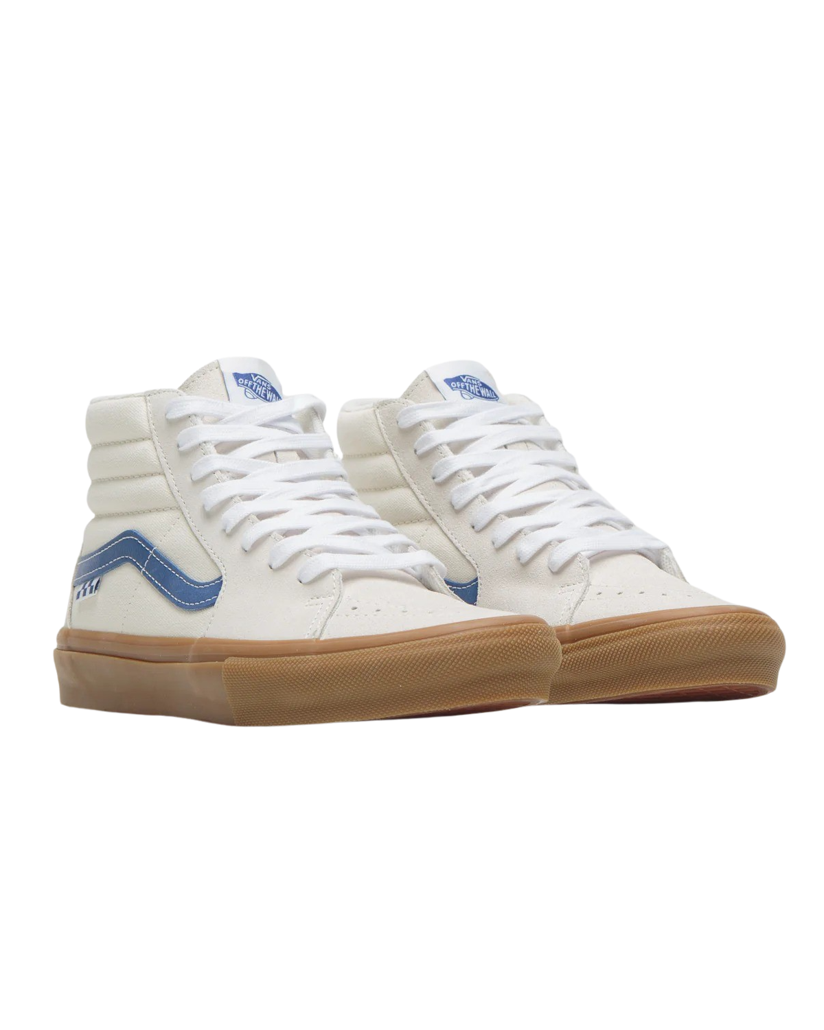 Skate Sk8-Hi Shoes in Marshmallow, Blue & Gum