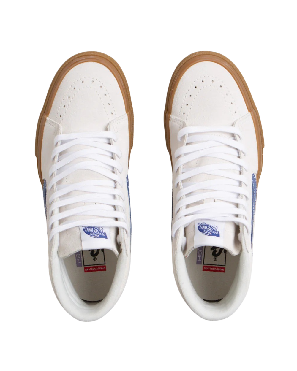 Skate Sk8-Hi Shoes in Marshmallow, Blue & Gum
