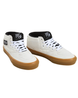 Skate Half Cab Shoes in Antique White & Gum