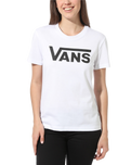 The Vans Womens Flying V T-Shirt in White & Black