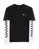 The Vans Boys Long Check Twofer Boys T-Shirt in Black