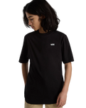 Left Chest Boys T-Shirt in Black