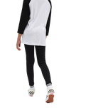 The Vans Girls Girls Chalkboard II Leggings in Black & White