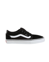 Chukka Low Sidestripe Shoes in Black & White