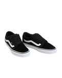 Chukka Low Sidestripe Shoes in Black & White