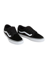 Chukka Low Sidestripe Shoes in Black & White