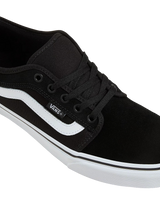 Chukka Low Sidestripe Shoes in Black & White