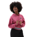 The Vans Womens Boom Boom 66 Hoodie in Rose Wine