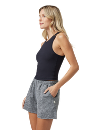 The Vuori Womens Pose Plyo Vest in Black
