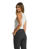 The Vuori Womens Pose Plyo Vest in White Heather Grey