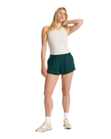 The Vuori Womens Pose Plyo Vest in White Heather Grey