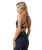 The Vuori Womens Elevation Ruch Bra in Midnight Heather
