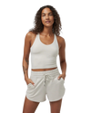 Halo Performance Crop Vest 2.0 in Ecru Heather