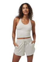 Halo Performance Crop Vest 2.0 in Ecru Heather
