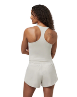 Halo Performance Crop Vest 2.0 in Ecru Heather