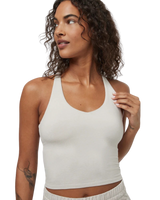 Halo Performance Crop Vest 2.0 in Ecru Heather