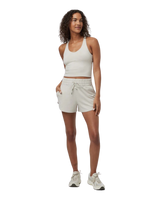 Halo Performance Crop Vest 2.0 in Ecru Heather