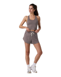 Halo Performance Crop Vest 2.0 in Huckleberry Heather
