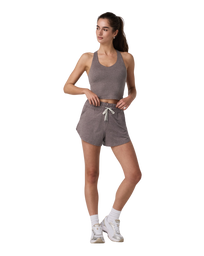 Halo Performance Crop Vest 2.0 in Huckleberry Heather