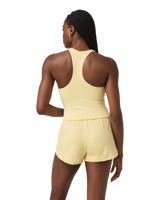 Halo Performance Crop Vest 2.0 in Lemon Snap Heather