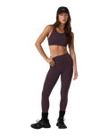 The Vuori Womens Elevation Racer Bra in Raisin Heather