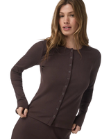 Pose Twin Cardigan in French Roast