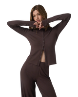 Pose Twin Cardigan in French Roast