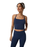 AllTheFeels™ Strappy Back Vest in Blue Coast
