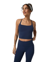 AllTheFeels™ Strappy Back Vest in Blue Coast