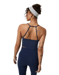 AllTheFeels™ Strappy Back Vest in Blue Coast