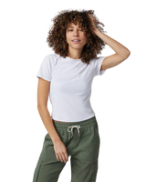 Pose Fitted T-Shirt in White