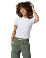 Pose Fitted T-Shirt in White