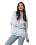 The Vuori Womens Restore Oversized Hoodie in Pale Grey Heather